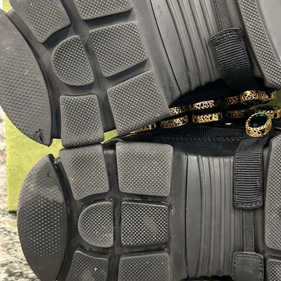 Gucci X SEGA Mesh Suede Calfskin Crystal Women's Size 39 Sneakers SPB-SAL 341230 - Picture 6 of 11